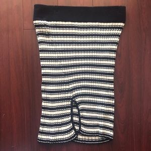 For Love and Lemons Knitz Black & White Skirt